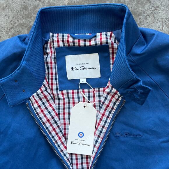 Ben Sherman Signature Blue Harrington Jacket NWT - Picture 2 of 7